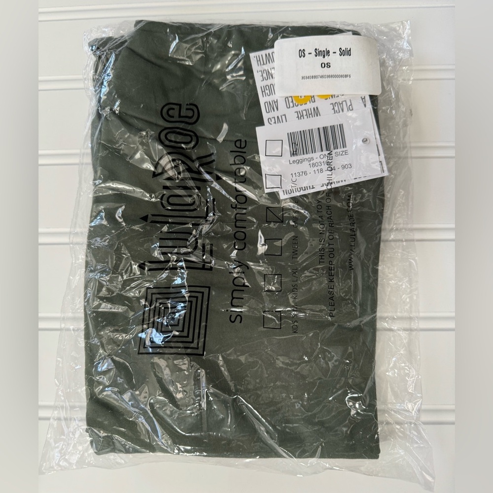 LuLaRoe solid Army Green OS Leggings
